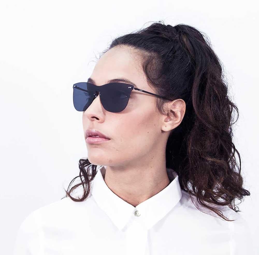 Ocean Unisex-Erwachsene Eye Sonnenbrille, Schwarz (Argento/Nero), 58