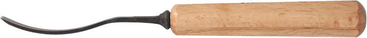STUBAI Stemmeisen Stechbeitel Serie 52 - Form 12 | Gebogenes Flacheisen 14 mm, mit Holzgriff, zum Vo