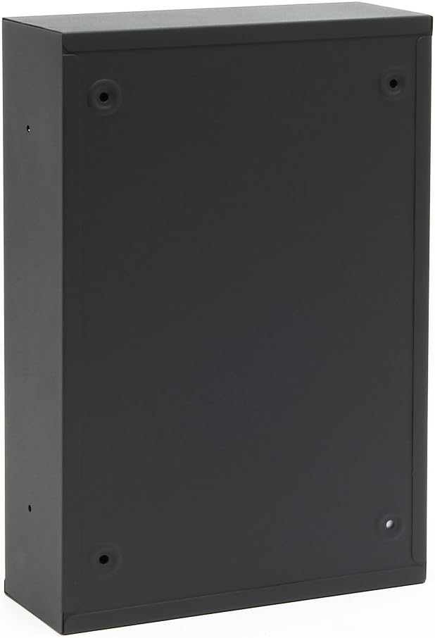 Wiltec Briefkasten anthrazit 215x320x90mm Briefkasten mit Zahlenschloss, Namensschild und Sichtfenst