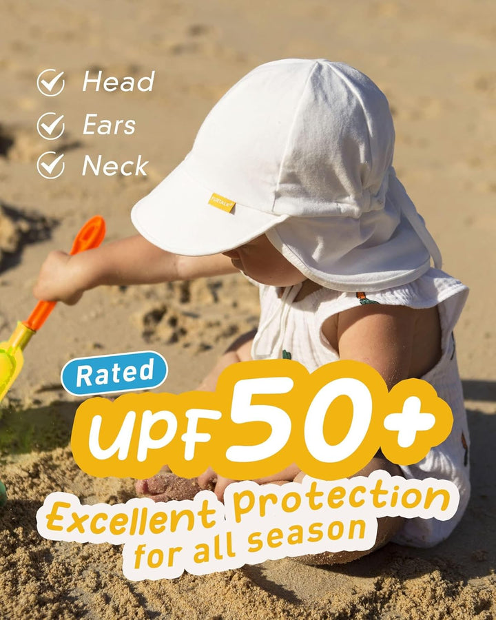 FURTALK Baby Kleinkind Sonnenhut UPF 50+ UV-Schutz Mädchen & Jungen Sommer Kappe Kinder Strand Mütze