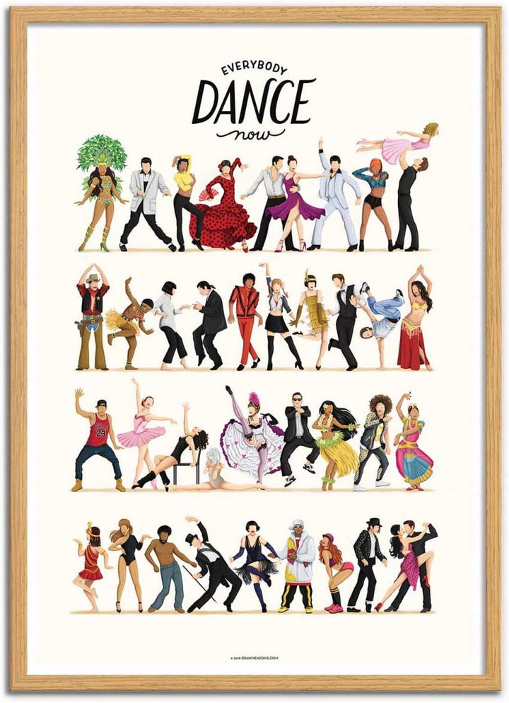 Wall Editions Art-Poster - Everybody Dance Now - Nour Tohme