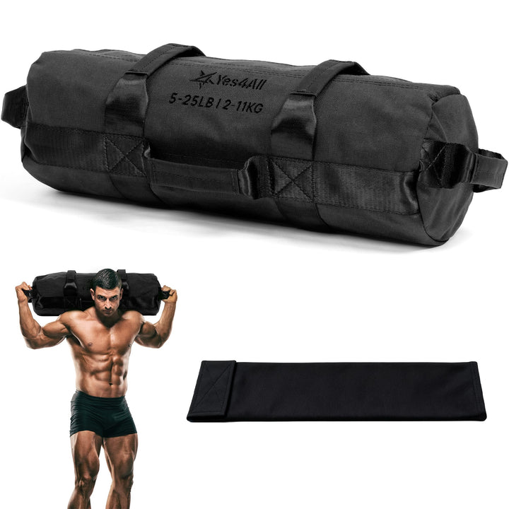 Yes4All Sandsäcke zum Trainieren, verstellbare Sandsäcke für Krafttraining mit Griffen, mehrere Farb
