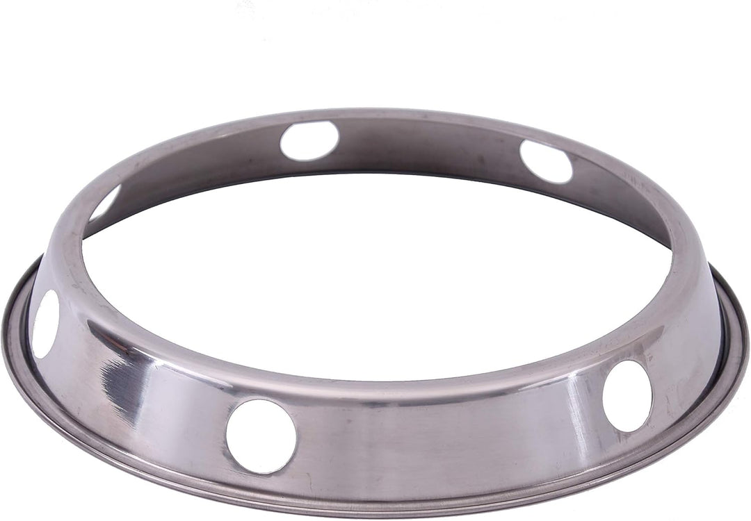 WOK SET, Pfanne 30 cm Ø runder Boden Carbon Stahl für Gasherd und Induktion Mulde + Wok Ring zum abs