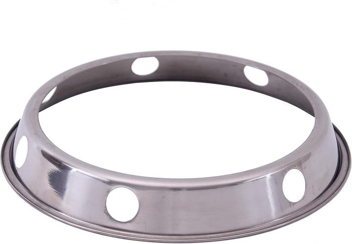 WOK SET, Pfanne 30 cm Ø runder Boden Carbon Stahl für Gasherd und Induktion Mulde + Wok Ring zum abs