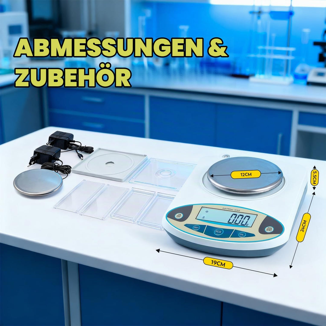 CGOLDENWALL Laborwaage 2000gx0.01g Digitale Präzision Analytische 200-3000g Optional Elektronische W