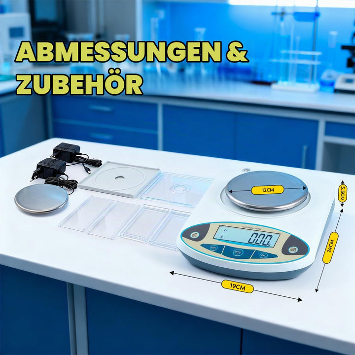 CGOLDENWALL Laborwaage 2000gx0.01g Digitale Präzision Analytische 200-3000g Optional Elektronische W