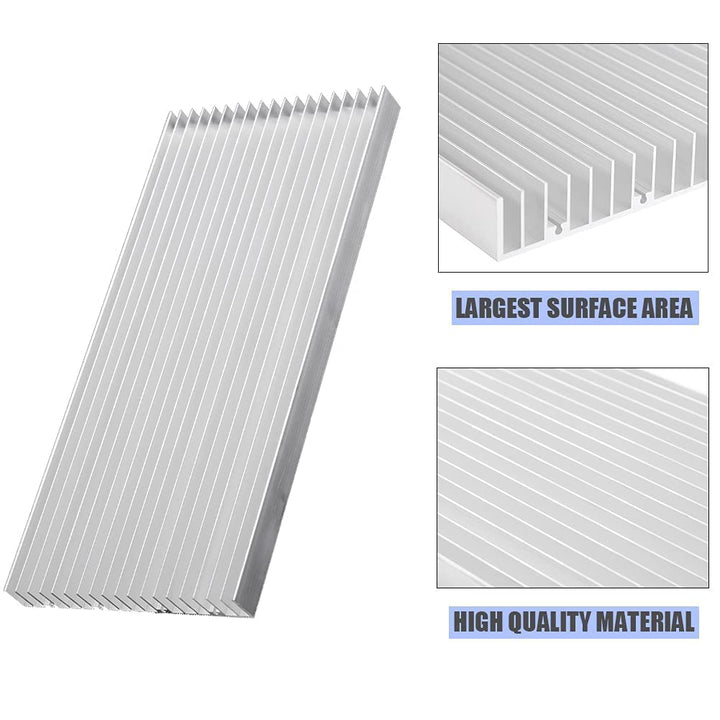 Kühlkörper, Kühlkörper 20mm Aluminium Wärmeableiter 300 * 140 * 20MM 19 Flossen Transistoren Halblei