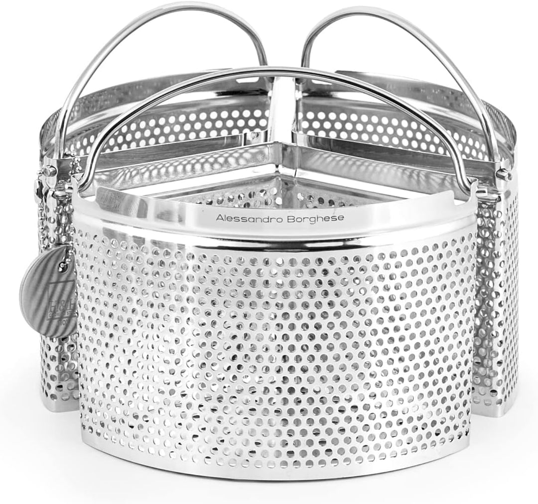 H&h set 3 spicchi tondo in acciaio inox cm18