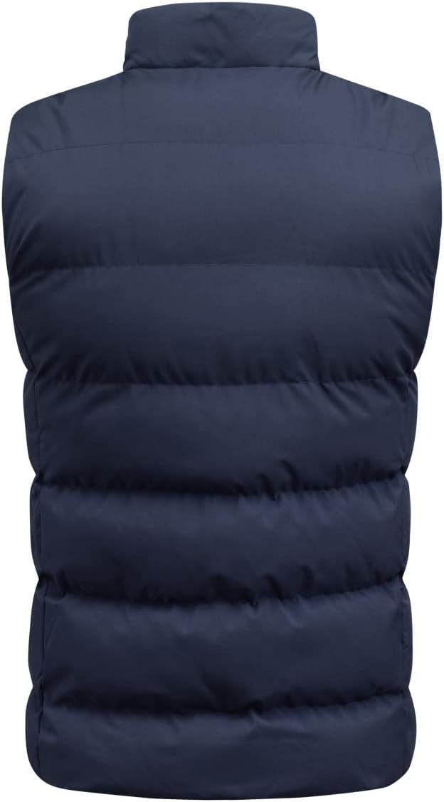 YOUTHUP Weste Herren Steppweste Winter Freizeit Wärme Ärmellose Sportweste Outdoor Stehkragen Winter