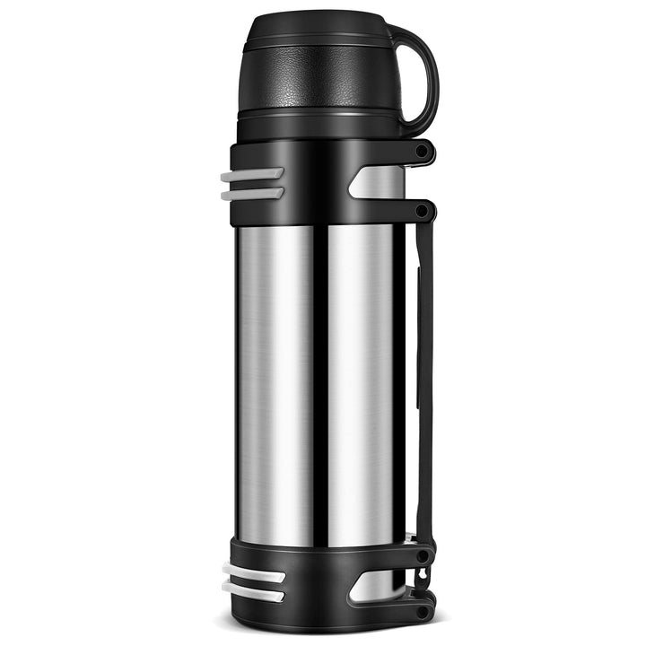 Hangrow Vakuum Isolierflasche 1.5L, Grosse Kapazität Edelstahl Vakuum Isolierflasche für Heissgeträn