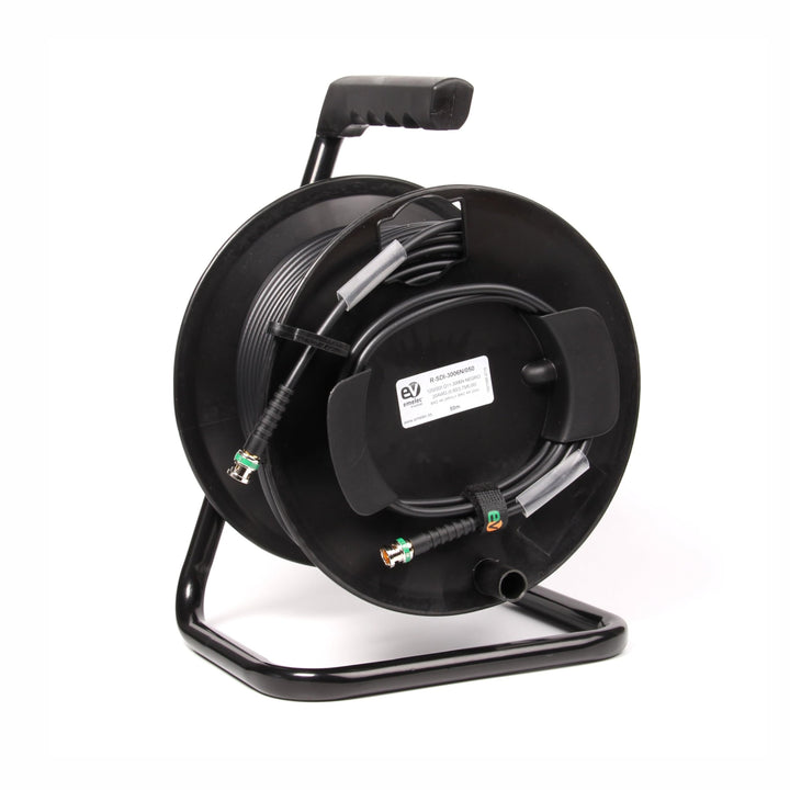 Emelec VíasCom R-SDI-3006N/070 – 70 m Videokabel 3G-SDI 6G-SDI (0.8/3.75/6.0) montiert auf Kabelhalt