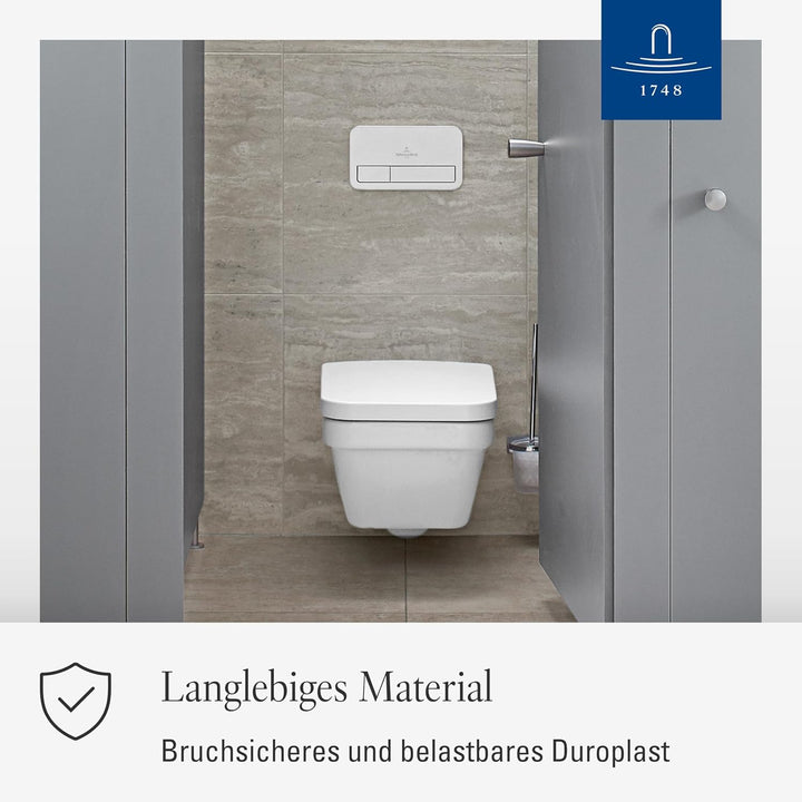 Villeroy & Boch WC-Sitz Architectura - Toilettendeckel Weiss glänzend aus Duroplast - Toilettensitz