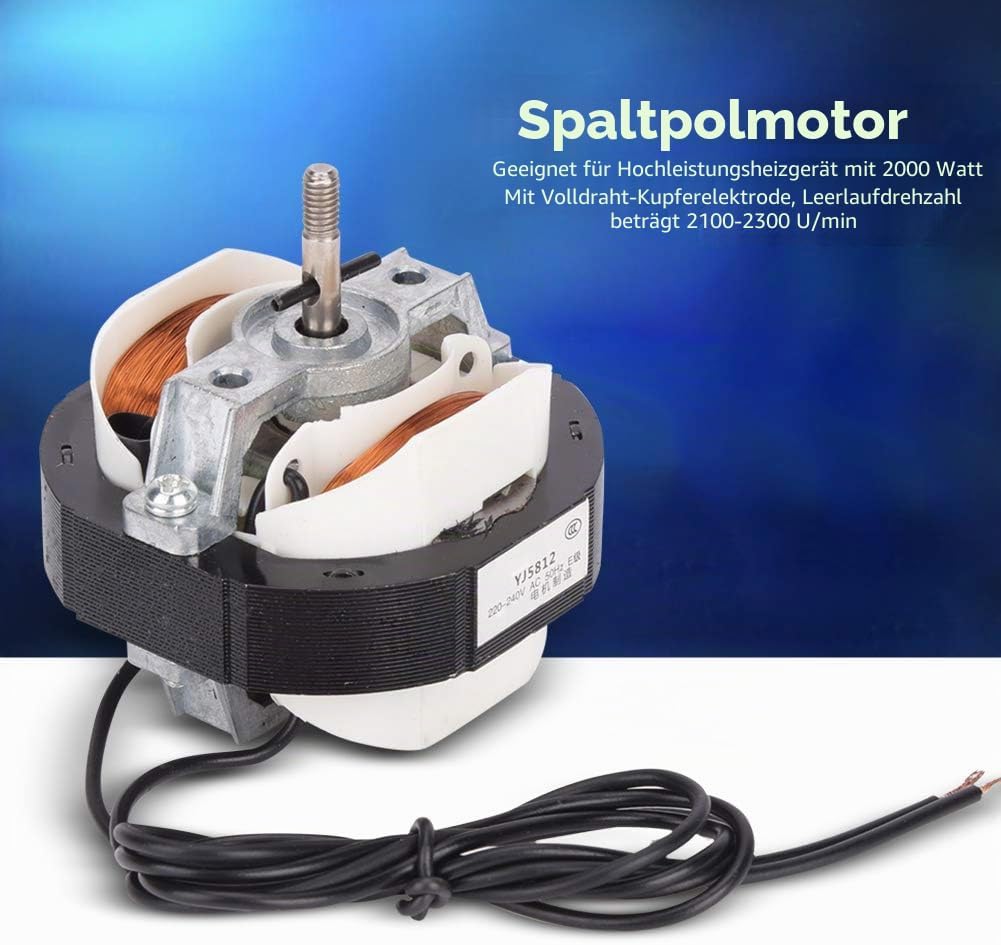 AC 230V Ersatzlüfter Gebläse Montage Motor, All Copper Shaded Pole Asynchronmotor, Heizung Trockner