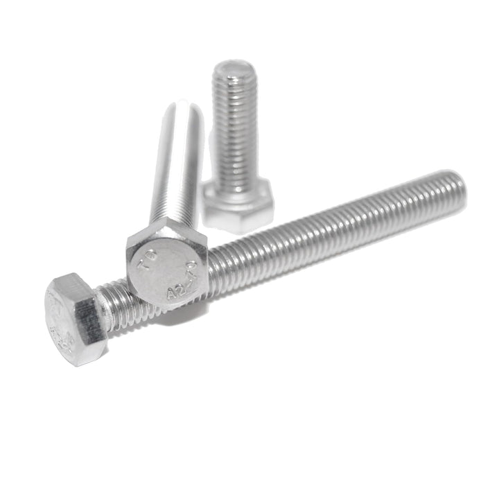 Sechskantschrauben M6X170 6 Stück DIN 933 A2 Edelstahl rostfrei, Maschinenschraube mit Vollgewinde,