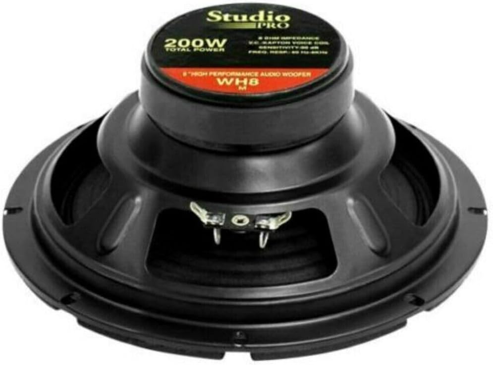KIT Set FÜR Pyramid WH8 1 Woofer Lautsprecher Diffusor 8" 200 mm 20,00 cm 100 Watt RMS 200 Watt max