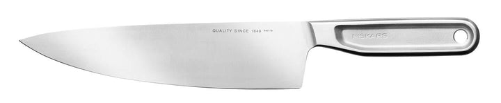 Fiskars All Steel Kochmesser, Gross, Gesamtlänge: 32,5 cm, Japanischer Aichi-Hartstahl, 1062882 Koch