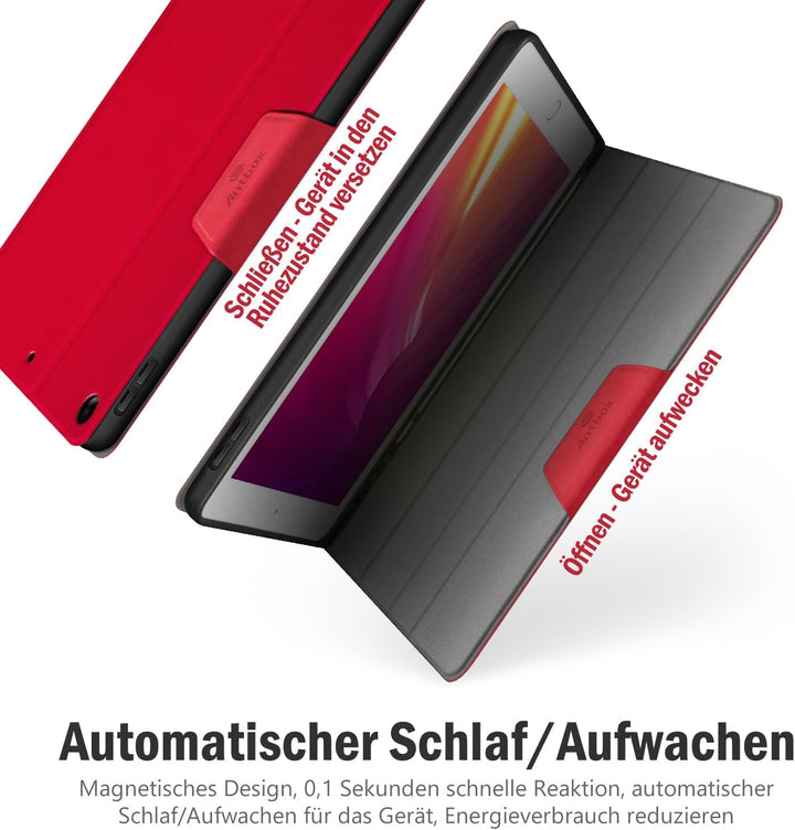 Antbox Hülle für iPad 10.2 (9. Generation/8. Generation/7. Generation) mit stifthalter Auto Schlaf/W