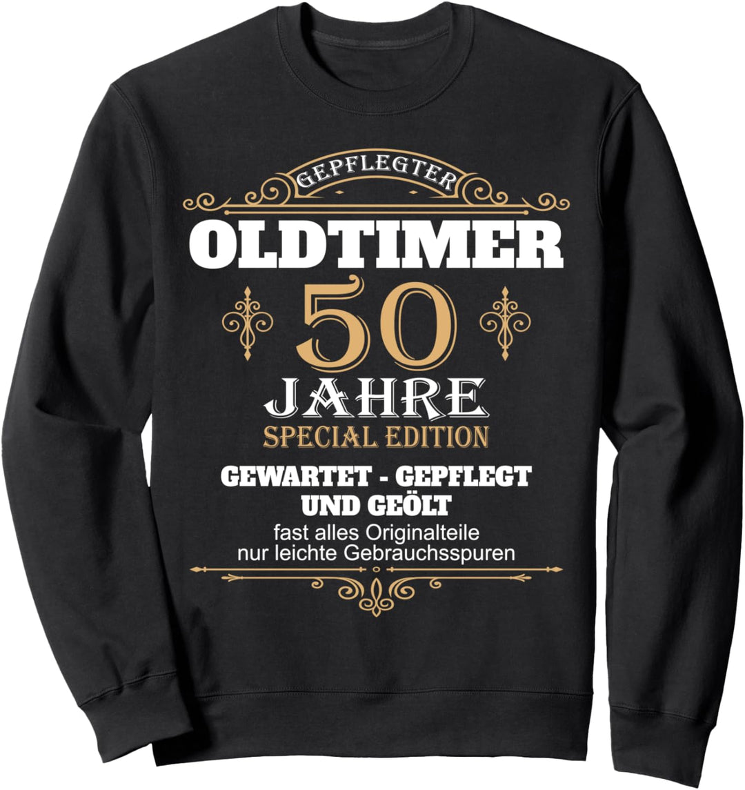 50 Jahre Geburtstag Mann 50sten Oldtimer 50er Männer 50ter Sweatshirt