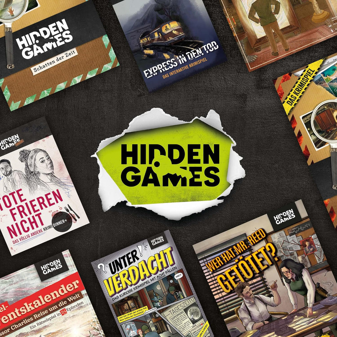 Hidden Games - Glutspur - Deutsch - Realistisches Krimispiel, spannendes Detektivspiel, Escape Room