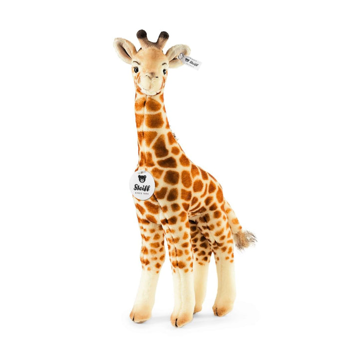 Steiff Bendy Giraffe - 45 cm - Kuscheltier für Kinder - Plüschgiraffe - weich & waschbar - beige, br