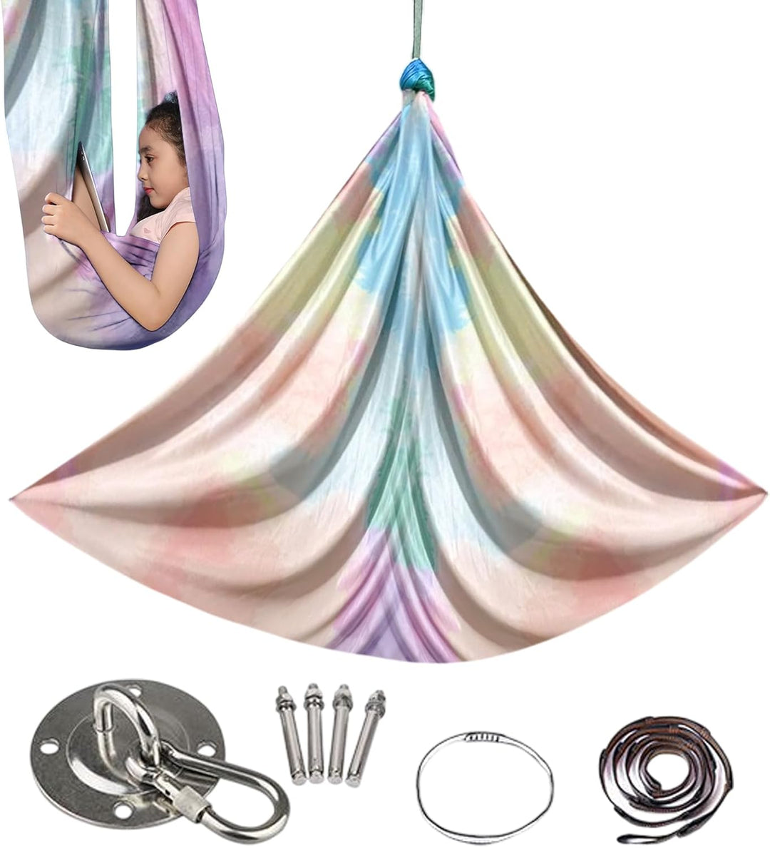 Yoga Schaukel - Yoga Schaukel Für Erwachsene,Fitness Sensorik Dehngurt Leichtes Trainingsgerät Für K