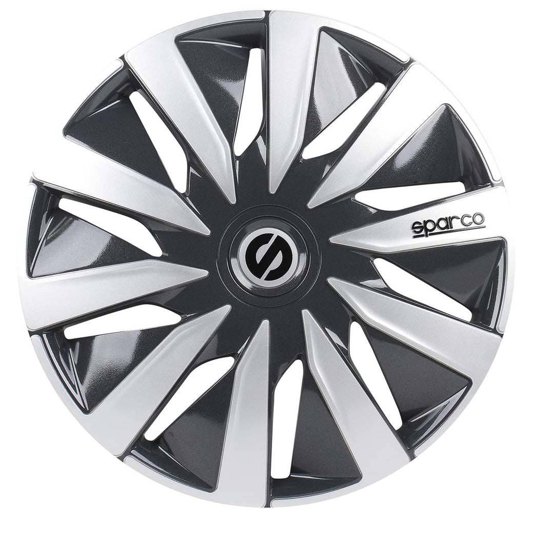 Satz Sparco Radzierblenden Lazio 14-Zoll Grau/Silber 14" Grau, 14" Grau