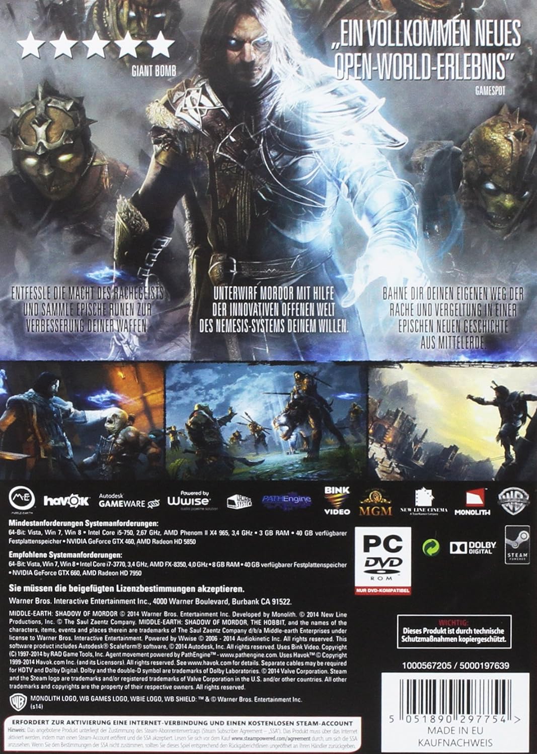 Mittelerde: Mordors Schatten - Game of the Year Edition - [PC] PC Game of the Year Edition, PC Game