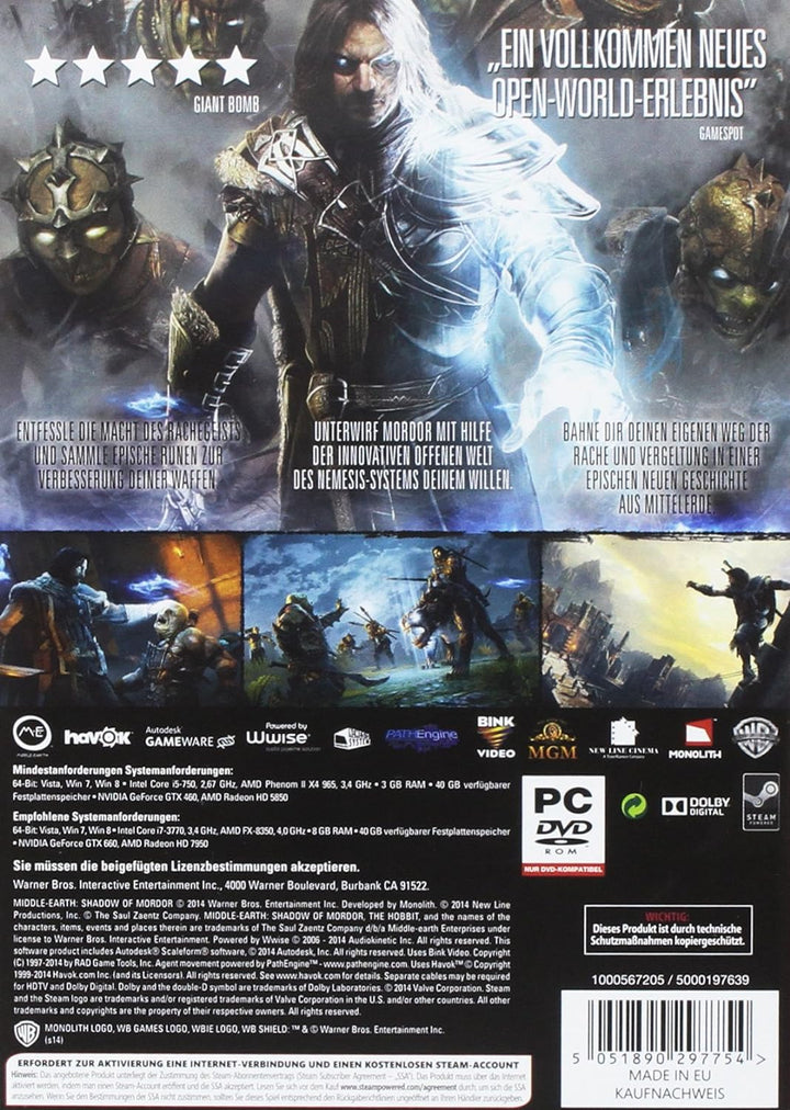 Mittelerde: Mordors Schatten - Game of the Year Edition - [PC] PC Game of the Year Edition, PC Game