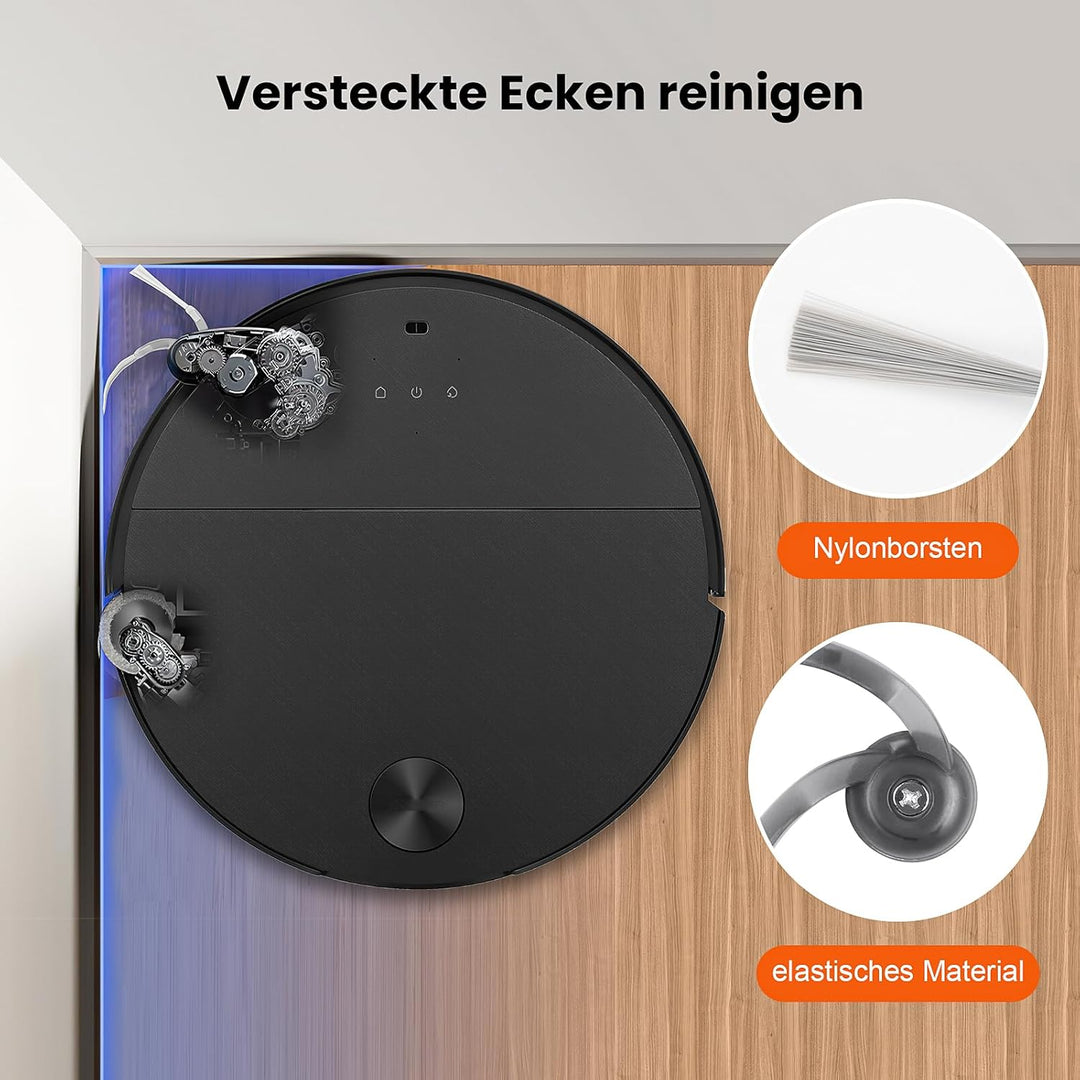 26 Stück Zubehör für Roborock Saros 10 Saugroboter, 2 Hauptbürste 6 Staubbeutel 4 Wischtücher 4 Seit
