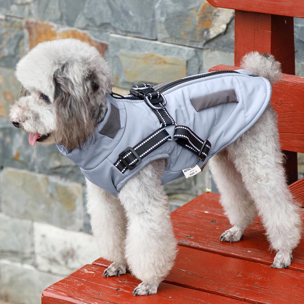 Hunde Winterjacken,Warme Hundemäntel Reflektierend Hundekleidung wasserdichte Welpenweste für kaltes