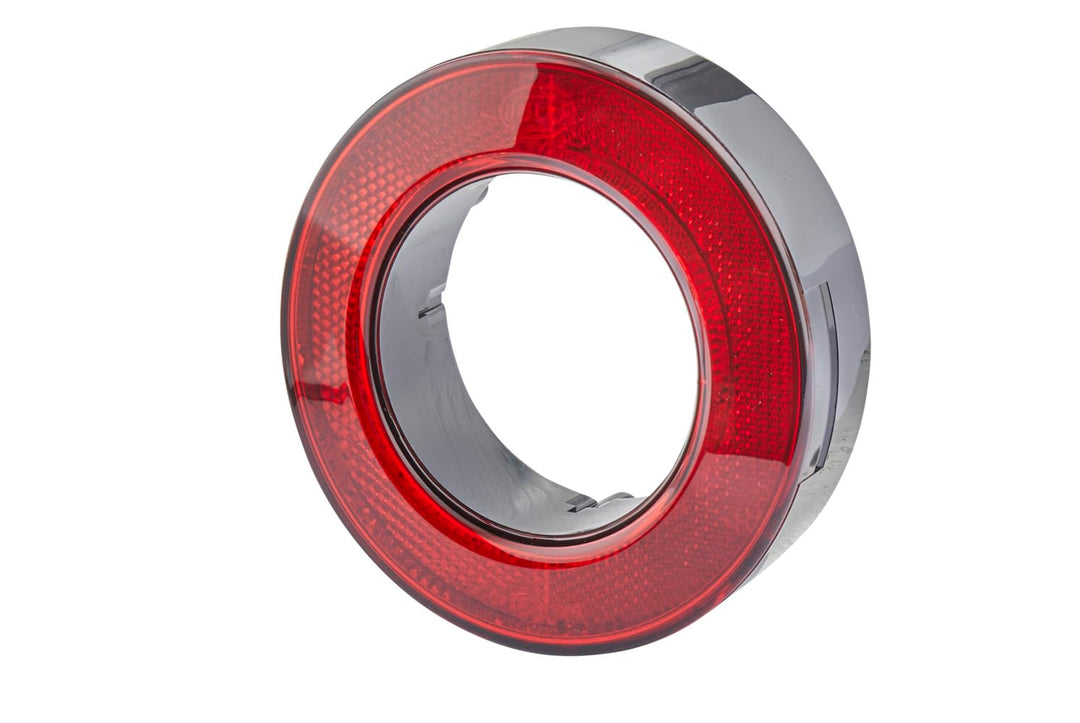 HELLA - Rückstrahler - Lichtscheibenfarbe: rot - Ringform - geschraubt - für waagerechte Befestigung