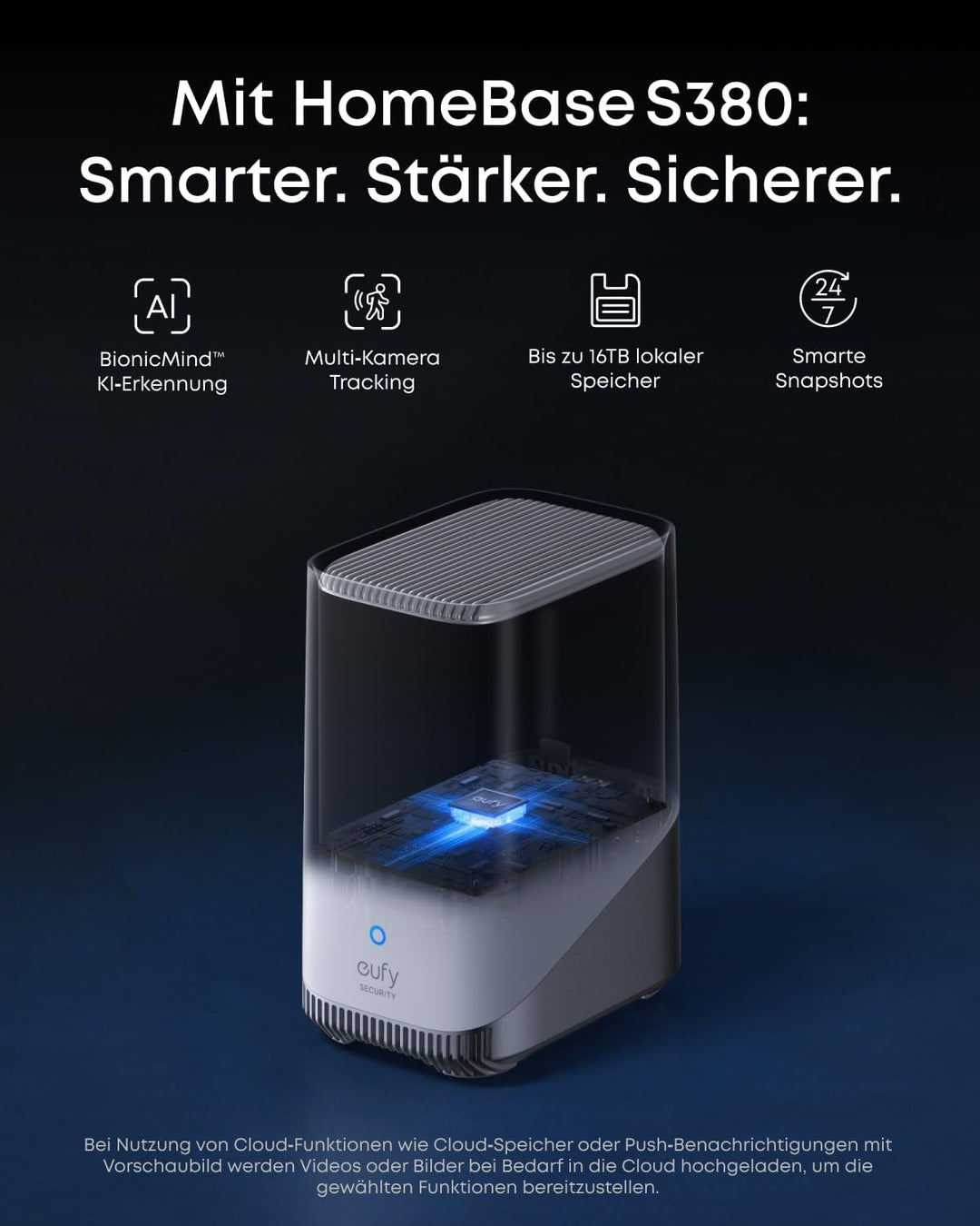 eufyCam S4 2‑Kamera‑Set, kabellose Solar‑Überwachungskamera aussen, 3‑Linsen Bullet‑PTZ‑Kamera, 4K U