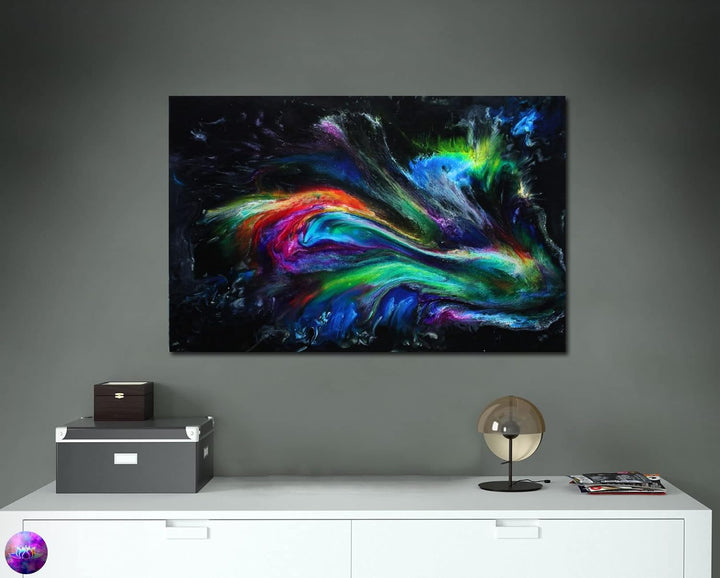 Gemälde Abstrakte Malerei Original - moderne hochglanz Wandbilder XXL - Resin Art Kunst Bild Harz Un