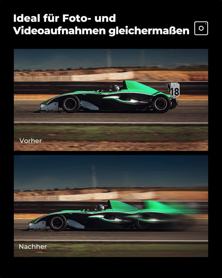 K&F CONCEPT 58mm Einzelbewegungsunschärfe-Effektfilter Optisches Glasprisma Spezialeffekt-Kameraobje