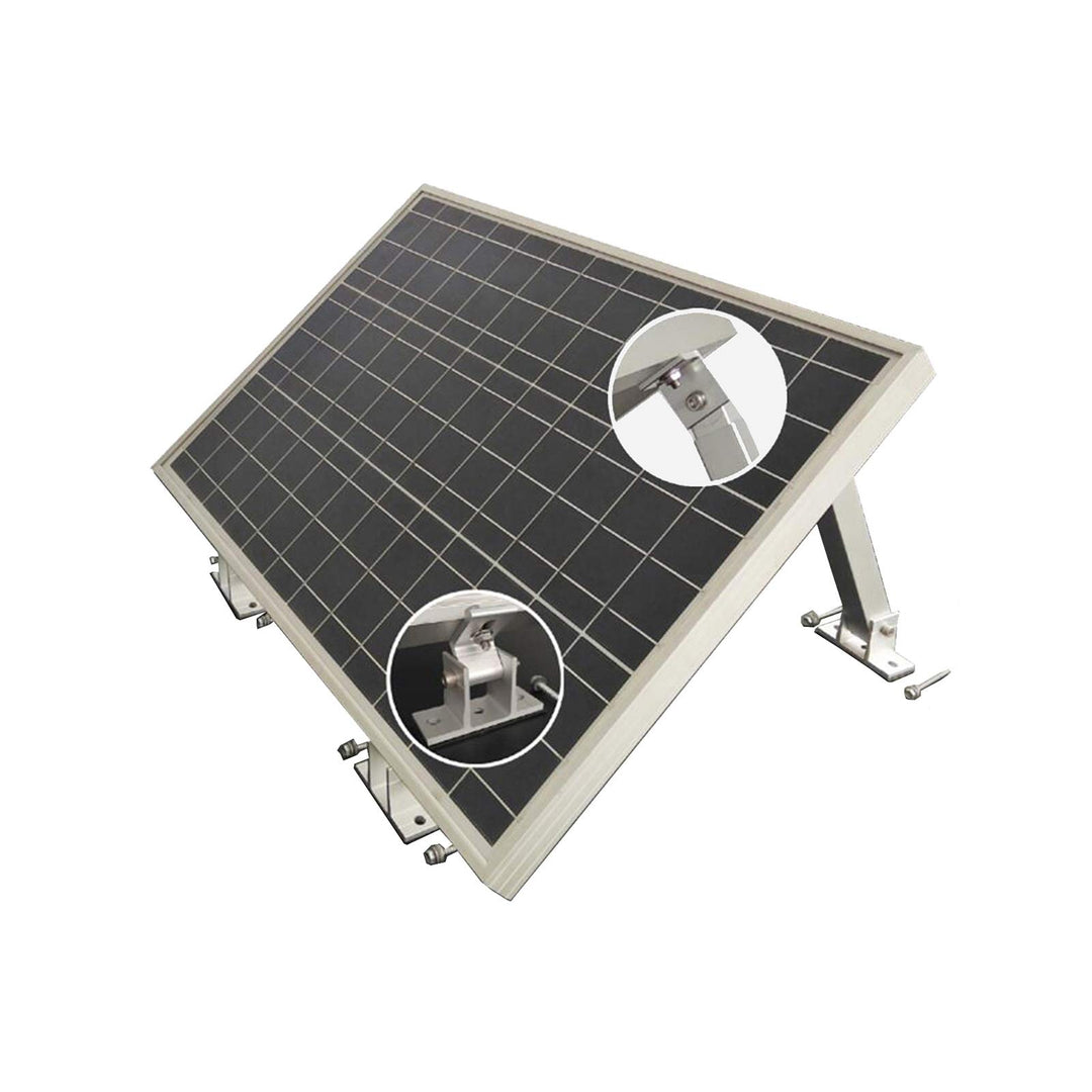 enjoy solar Aluminium verstellbare Halterung mit Neigungswinkel 10° -30° für Solarpanel Solarmodul,