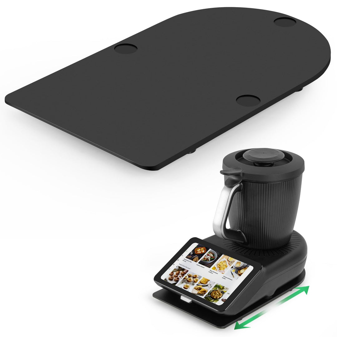 ANBOXIT Gleitbrett TM7 für Thermomix, Brett für Thermomix mit Teflon-Füssen, Leicht Gleitendes Acryl