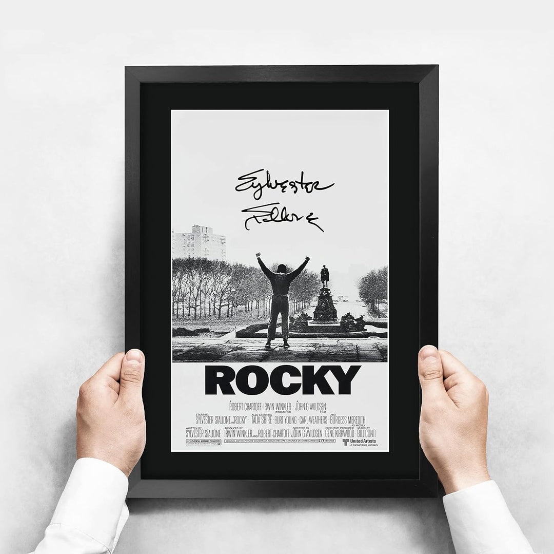 HWC Trading Rocky A3 Gerahmte Signiert Gedruckt Autogramme Bild Druck-Fotoanzeige Geschenk Für Sylve