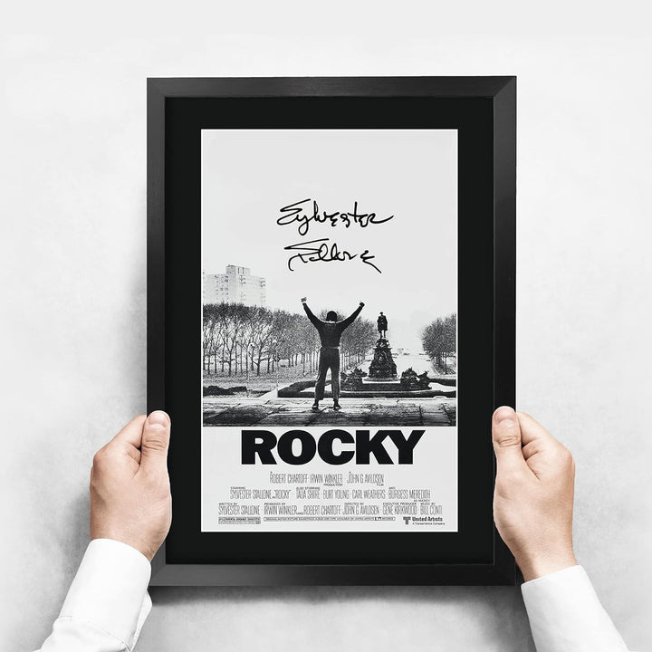 HWC Trading Rocky A3 Gerahmte Signiert Gedruckt Autogramme Bild Druck-Fotoanzeige Geschenk Für Sylve