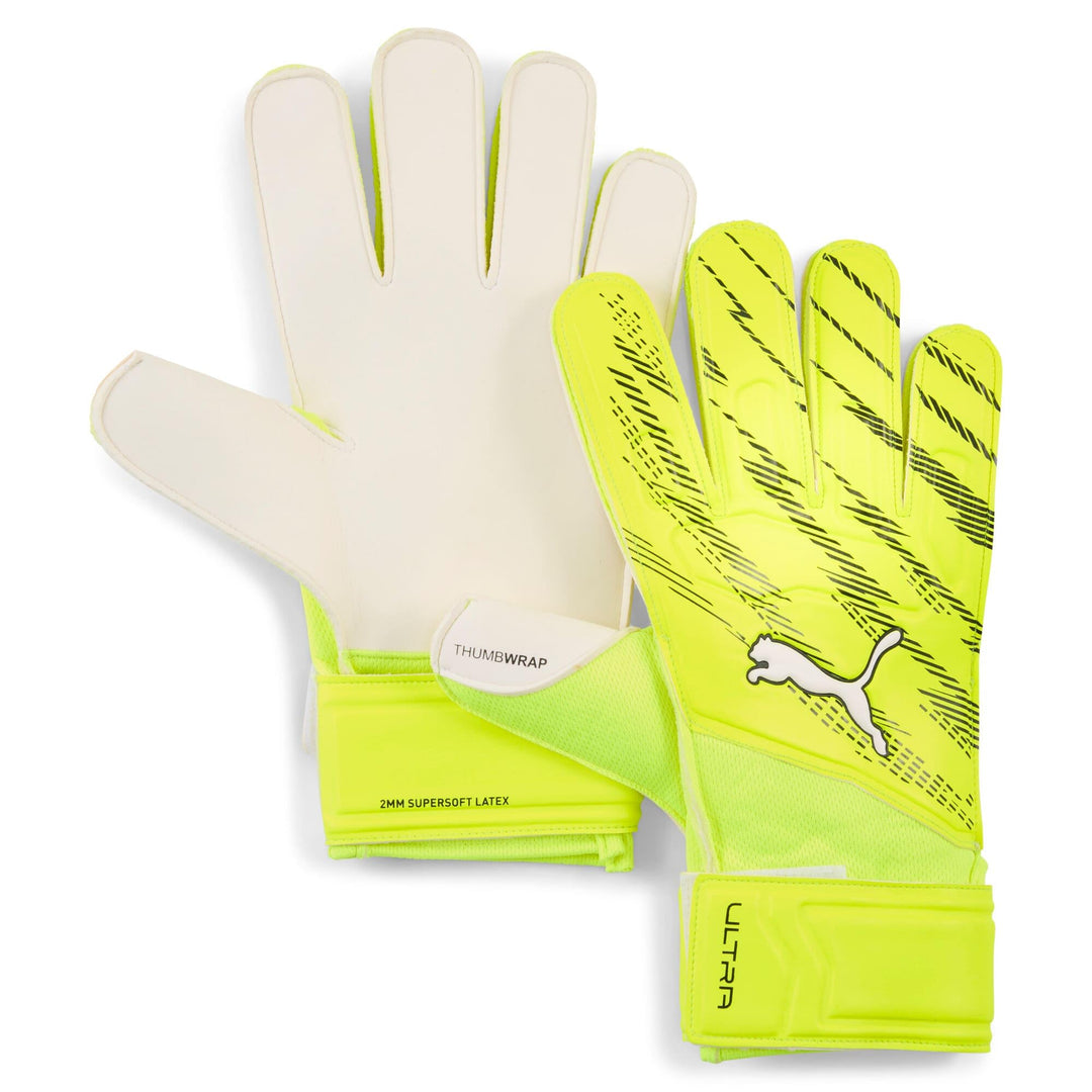 Puma Ultra Play RC Torwarthandschuhe, Erwachsene, Unisex, Black-Asphalt (Mehrfarbig), 10 30 Yellow A