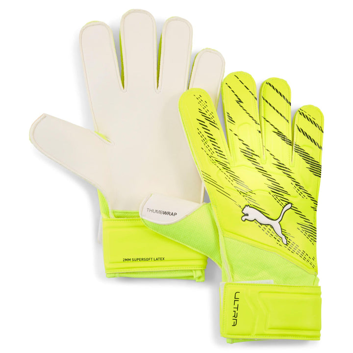 Puma Ultra Play RC Torwarthandschuhe, Erwachsene, Unisex, Black-Asphalt (Mehrfarbig), 10 30 Yellow A