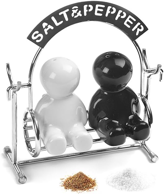 balvi - Pfeffer- und Salzstreuer-Set für den Esstisch. Origineller Salz- und Pfefferstreuer in Form