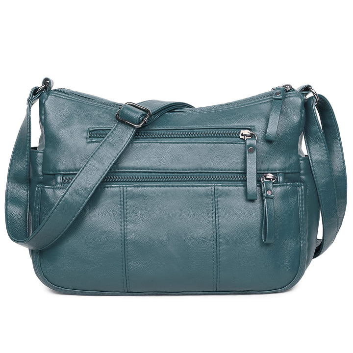 Geldbörsen für Damen, weiches PU-Leder, Umhängetasche, Damen, Umhängetasche, Taschenbücher Blau 11.8