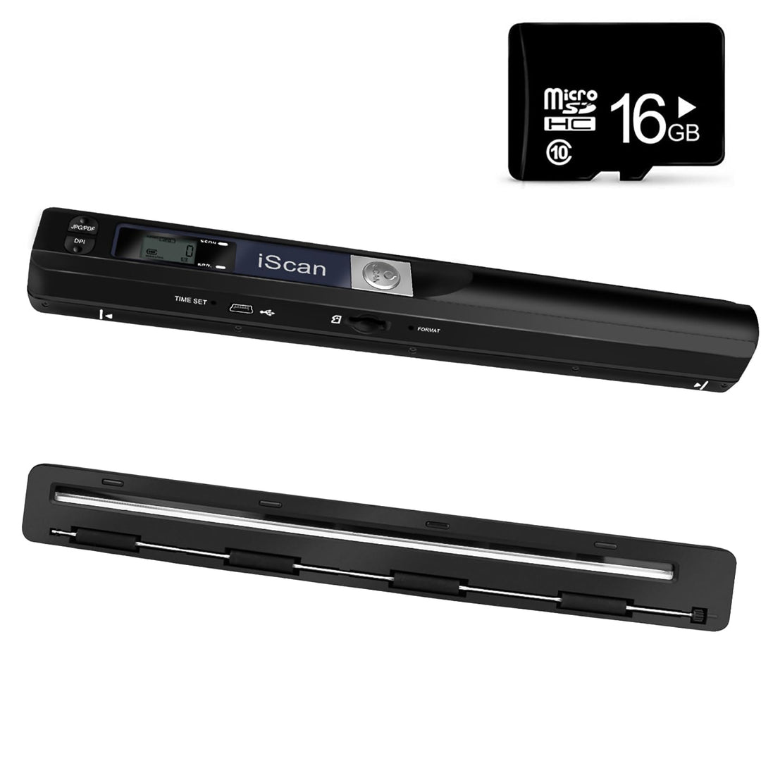 AOZBZ Portable Document Scanner Dokumentenscanner, 900DPI Mobile USB Handscanner A4 Farb Photo Scann