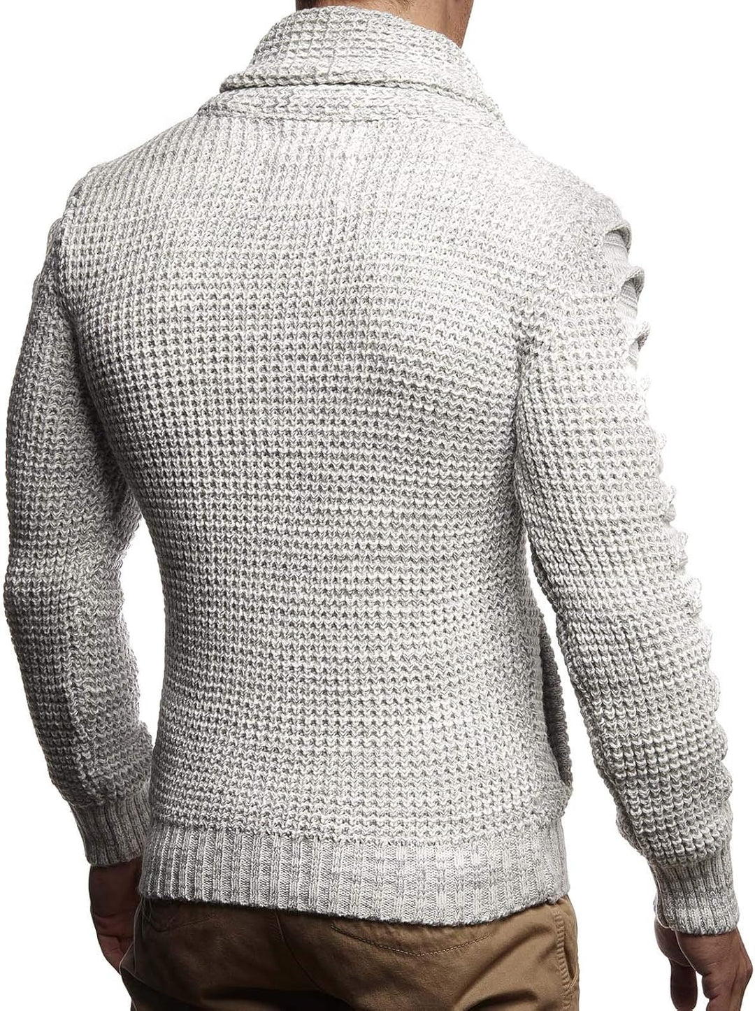 Leif Nelson Herren Strickjacke mit Knöpfen in Regular Fit, Männer Cardigan in Langarm Design, ideal