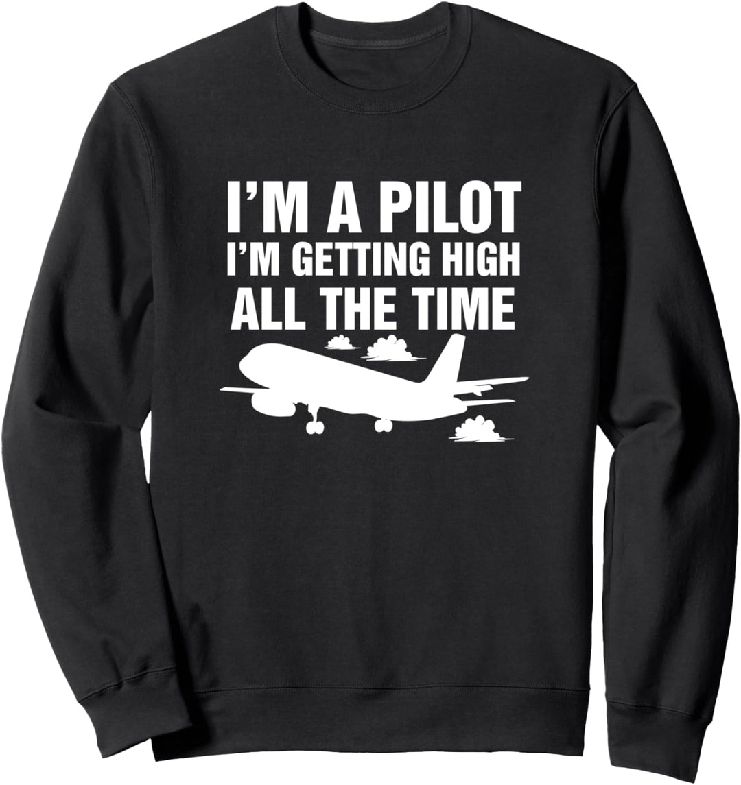 Flugzeug Pilot Kapitän - Luftfahrt Flugsport Piloten Flieger Sweatshirt