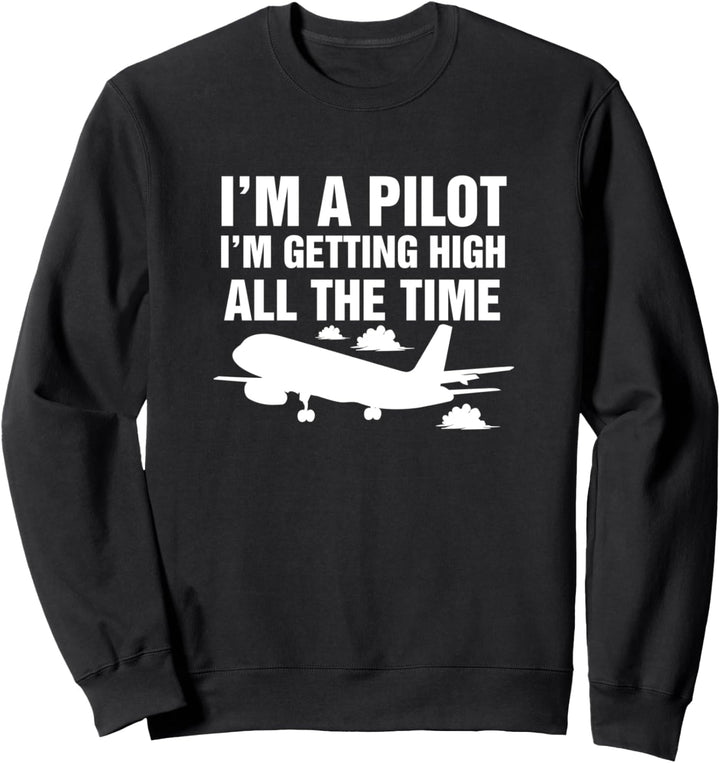 Flugzeug Pilot Kapitän - Luftfahrt Flugsport Piloten Flieger Sweatshirt