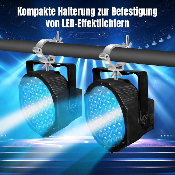 Bühnenlicht Klemmen, 10 Stück Bügelschelle + Aluminiumlegierung, Tragfähigkeit 100kg, Rostfrei und R