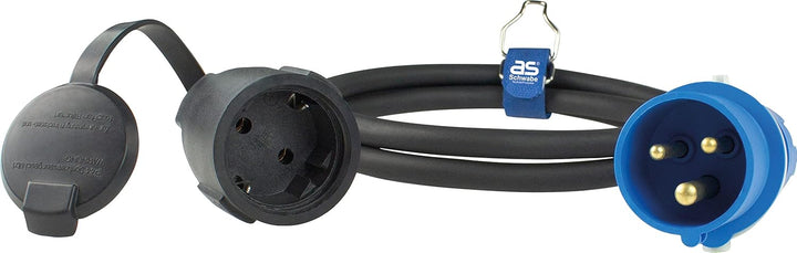 as - Schwabe Camping CEE-Adapterleitung Caravan, Blau 61408 &amp; Camping CEE-Adapterleitung Caravan, 1,