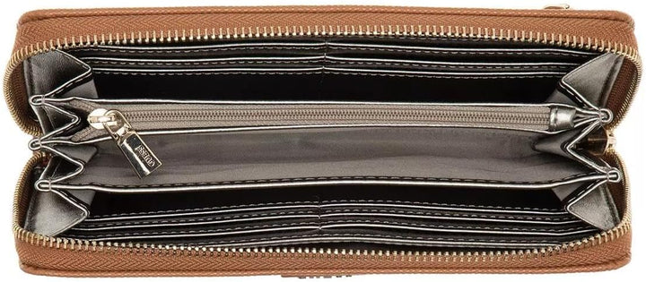 GUESS Portemonnaie mit Zip-Around-Reissverschlu, braun(cognac), Gr. One Size