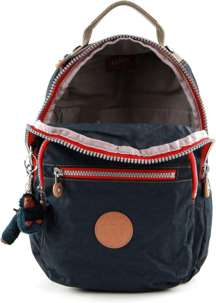 Kipling CLAS SEOUL S, Rucksack mit Fach für Tablet 13", 34.5 cm, 10 L, 0.48 kg, True Navy Combo, Tru
